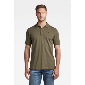 Tricou polo slim fit din amestec de bumbac organic Dunda