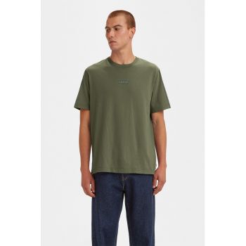 Tricou lejer din bumbac cu logo