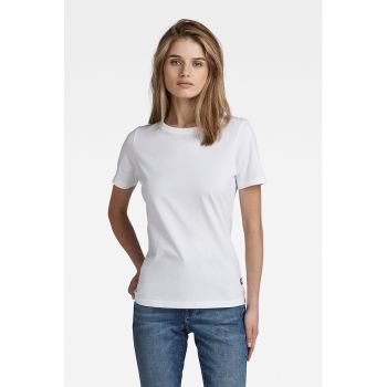 Tricou slim fit din bumbac organic cu logo