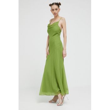 Abercrombie & Fitch rochie culoarea turcoaz, maxi, evazati ieftina