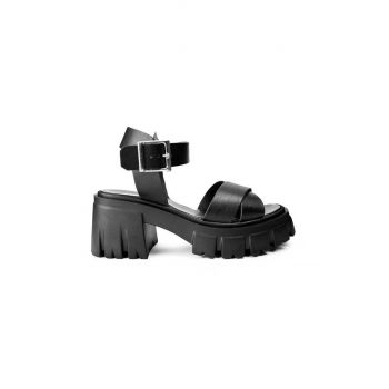 Altercore sandale Sophia femei, culoarea negru, cu toc drept ieftine