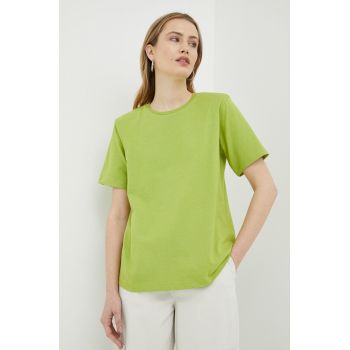 Gestuz tricou din bumbac culoarea verde