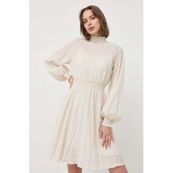 Ivy Oak rochie culoarea bej, mini, evazati