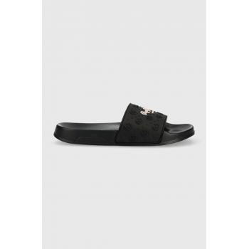 Pepe Jeans papuci SLIDER femei, culoarea negru, PLS70126