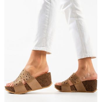 Platforme dama Eloise Khaki