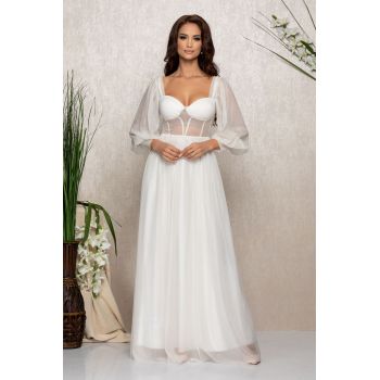 Rochie Louisiana Alba