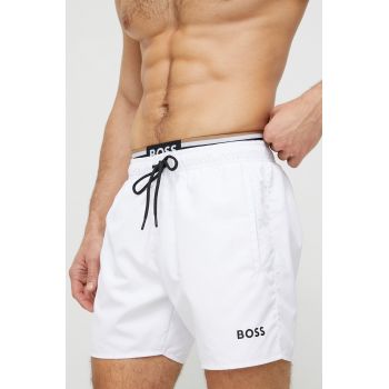 BOSS pantaloni scurti de baie culoarea alb