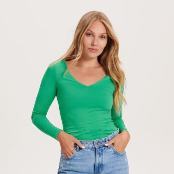 Reserved - Bluză slim fit - Verde