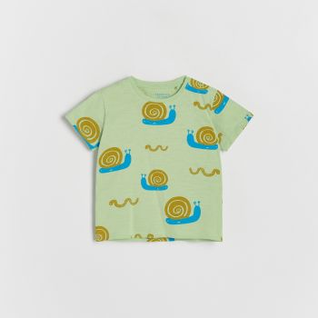 Reserved - T-shirt cu imprimeu - Verde Reserved - T-shirt cu imprimeu - Verde