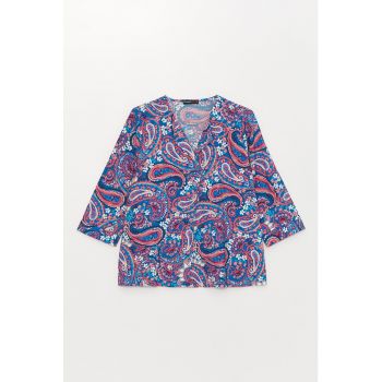 Bluza cu imprimeu paisley