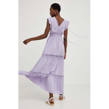 Answear Lab rochie culoarea violet, maxi, evazati