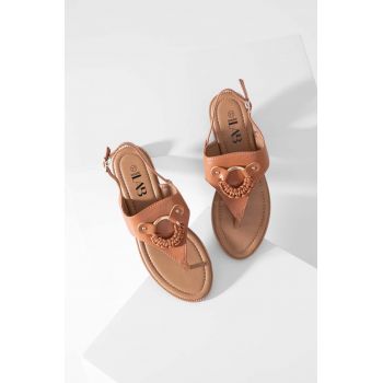 Answear Lab sandale femei, culoarea maro de firma originale