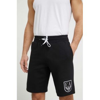 Emporio Armani Underwear pantaloni scurți din bumbac lounge culoarea negru