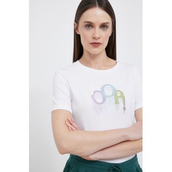 Joop! tricou femei, culoarea alb