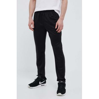 Kappa pantaloni de trening culoarea negru, neted