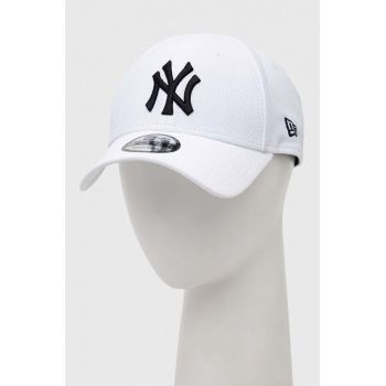 New Era sapca culoarea alb, modelator, NEW YORK YANKEES