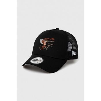 New Era sapca x Looney Tunes culoarea negru, modelator, LOONEY TUNES