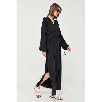 Notes du Nord rochie culoarea negru, maxi, oversize