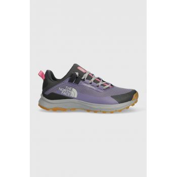 The North Face pantofi Cragstone Waterproof femei, culoarea violet de firma originala