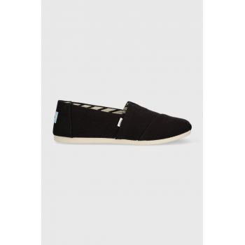 Toms espadrile Alpargata culoarea negru, 10017732 ieftine