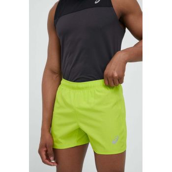 Asics pantaloni scurți de alergare Core culoarea verde