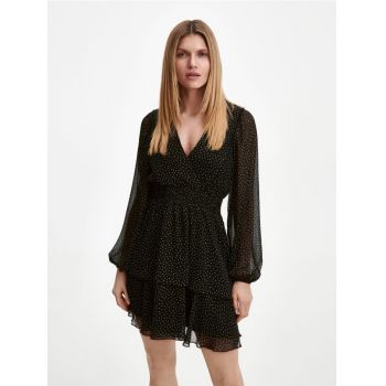 Reserved - Rochie cu buline - Negru
