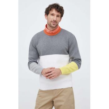 United Colors of Benetton pulover barbati, culoarea gri, light