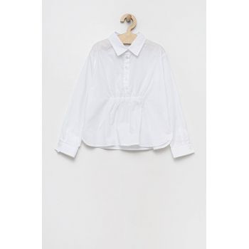 Birba&Trybeyond camasa de bumbac pentru copii culoarea alb