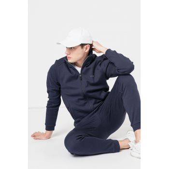 Bluza sport de bumbac cu fermoar