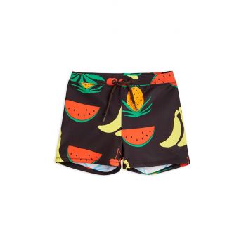 Mini Rodini pantaloni scurti de baie copii culoarea maro