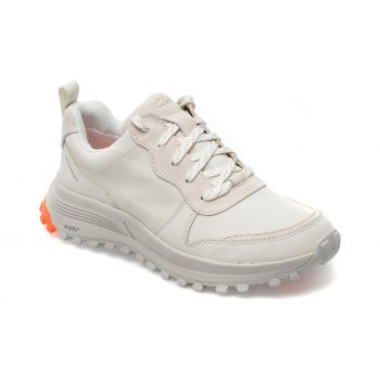 Pantofi CLARKS albi, ATLTREKFREEWP 13-2, din nabuc