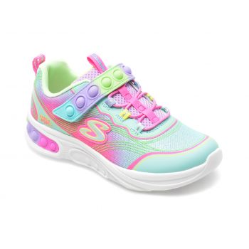 Pantofi SKECHERS multicolor, SKECH POPS BLAST, din piele ecologica