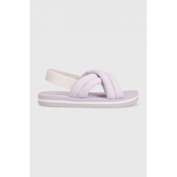 UGG sandale copii Everlee culoarea violet ieftine
