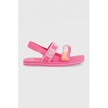 UGG sandale copii Zuma Sling culoarea roz