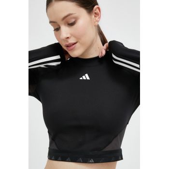 adidas Performance mânecă lungă de antrenament Hyperglam culoarea negru