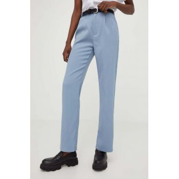 Answear Lab pantaloni femei, drept, high waist