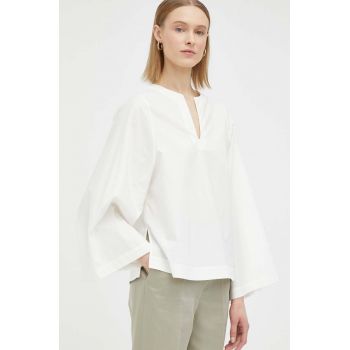 By Malene Birger bluza din bumbac Kamill femei, culoarea bej, neted de firma originala