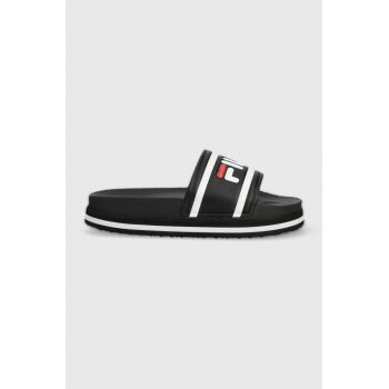 Fila papuci Morro Bay Zeppa femei, culoarea negru