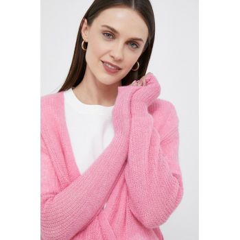 Joop! cardigan din amestec de lana culoarea violet, light ieftin