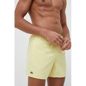 Lacoste pantaloni scurti de baie culoarea galben