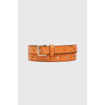 MICHAEL Michael Kors curea 2-pack femei, culoarea portocaliu