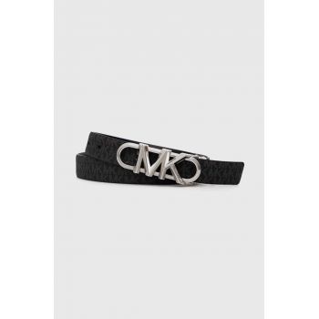 MICHAEL Michael Kors curea cu două fețe femei, culoarea negru