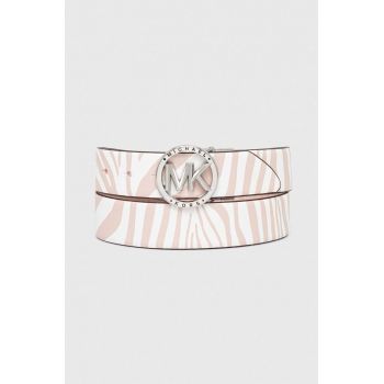 MICHAEL Michael Kors curea cu două fețe femei, culoarea roz