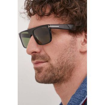 Tom Ford ochelari de soare bărbați, culoarea negru de firma originali