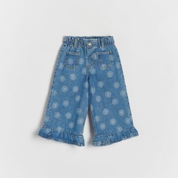Reserved - Blugi wide leg - Albastru