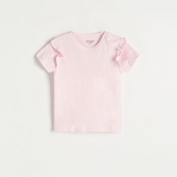 Reserved - Bluză cu volane - Roz