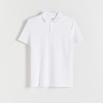 Reserved - Cămașă polo slim fit - Alb