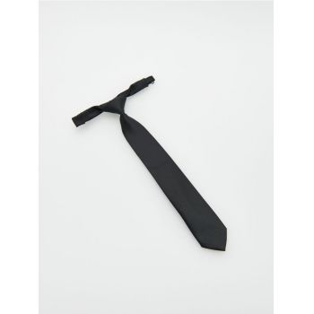 Reserved - Cravată cu închidere cu moș și babă - Negru