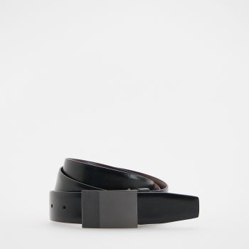 Reserved - Curea Din Materiale Combinate - Negru