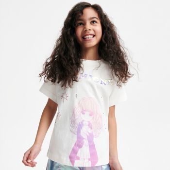 Reserved - Tricou Harry Potter cu imprimeu - Ivory